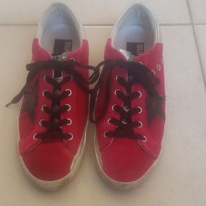 Pink Suede Golden Goose Sneakers